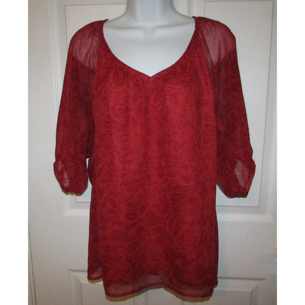 H&M Lined 3/4 Sleeve Blouse - Sz 10